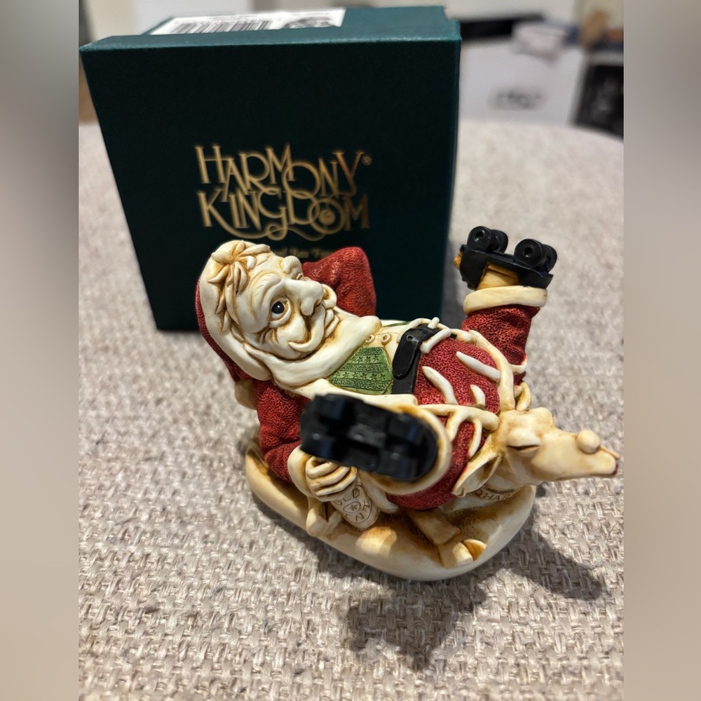 Harmony Kingdom Holy Roller Santa Box